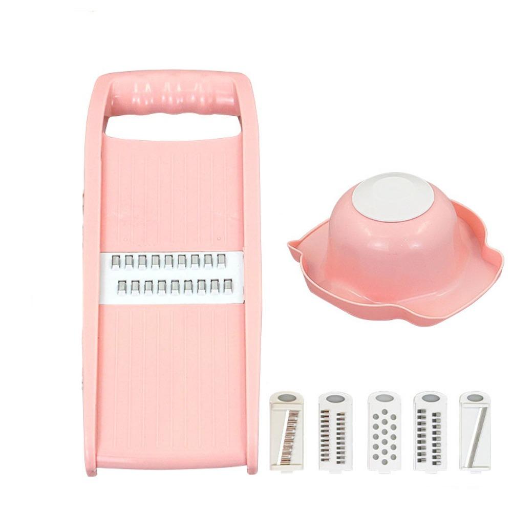 

с Защитой для рук Овощерезка Ручная Овощная терка Измельчитель для продуктов Капуста Pink 7pcs