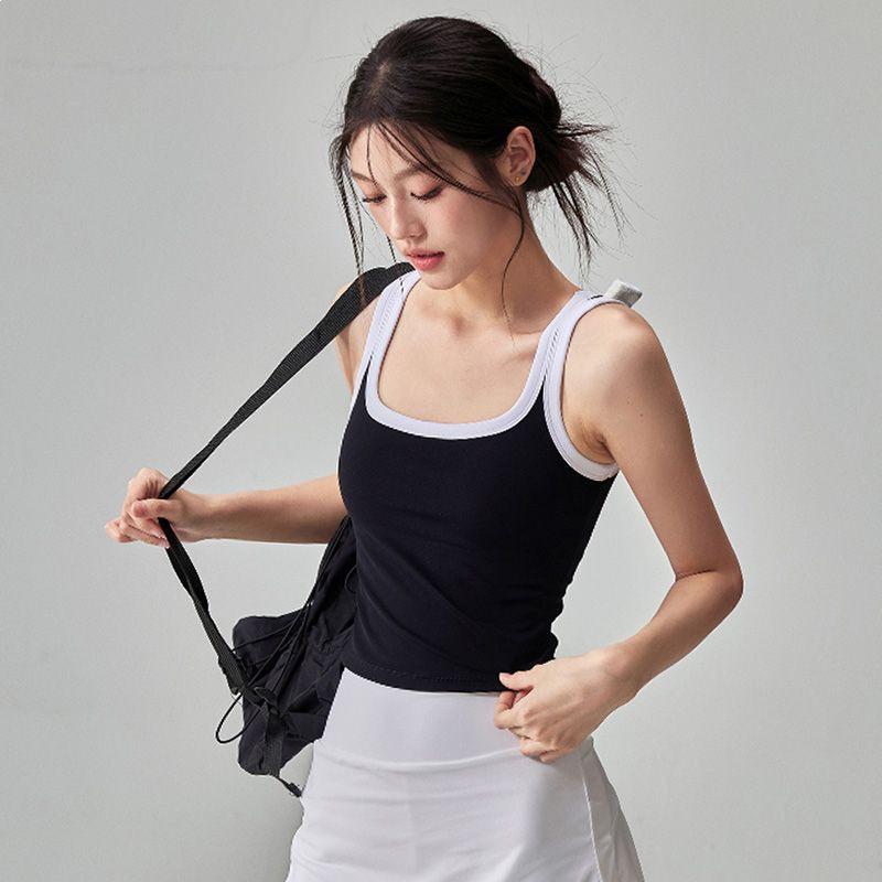 Women's Dopamine Summer Sports Set: Quick-Drying Vest & Anti-Exposure Skirt for Badminton, Tennis, and Running