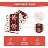 Artoid Mode Buffalo Plaid Snowflakes Christmas Table Runner, Seasonal Winter Kitchen Dining Table Decoration for Home Party Decor 13x72 Inch
