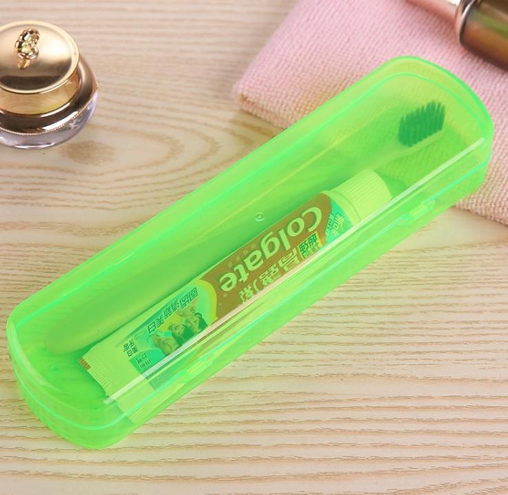 

Портативный дышащий бокс для хранения зубных щеток и туалетных принадлежностей - Конфетный цвет, Большой размер для путешествий и деловых поездок Large Size