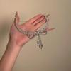 Exquisite Rhinestone Bow & Pearl Clavicle Necklace for Women