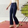 Reebok Casual Comfortable Trendy Versatile Knitted Sports Pants Women Bottoms Navy-Blue 24FRC604WGN2