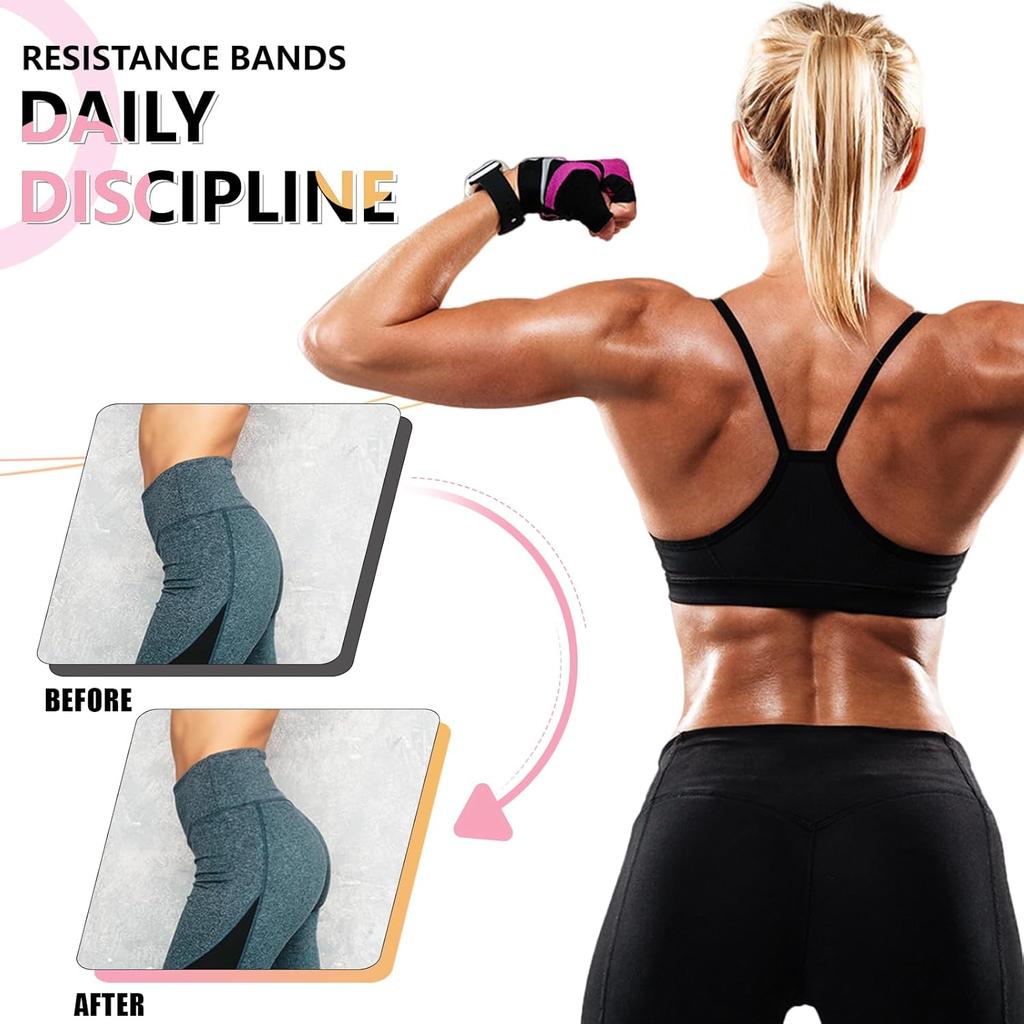 Resistance Bands Set 3 Levels Fabric Booty Bands Workout Set