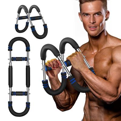 Twister Arm Exerciser with Foam Handle 40-50kg Adjustable Chest Workout Bar Forearm Triceps Muscle Strengthener Chest Expander Home Fitness Equipment