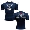 Training and Exercise T-shirt Anime Baki Hanma Men Running T-Shirt Compression Shirt Gym Fitness Short Sleeve Jogging Sportswear