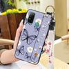 Dirt-resistant Silicone Phone Case For Doogee N30 Waterproof Kickstand Flower Oil Painting Fashion Design Phone Holder
