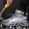 New Men Work Safety Shoes Boots Brand Indestructible Shoes Steel Toe Work Boots Men Women Work Sneakers Puncture-Proof Shoes