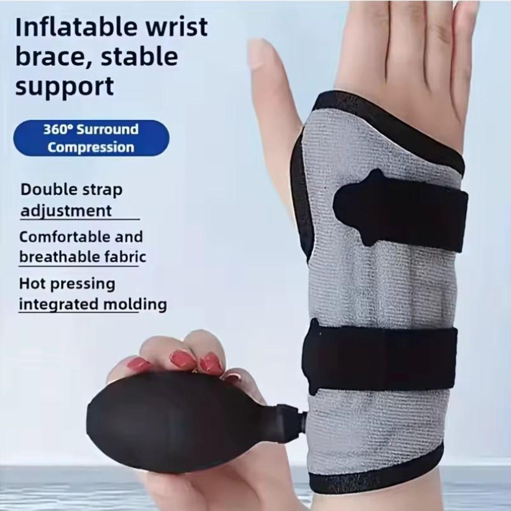 Adjustable Wrist Brace Thumb Hole Wrist Splint Inflatable Wrist Support Sports Fitness