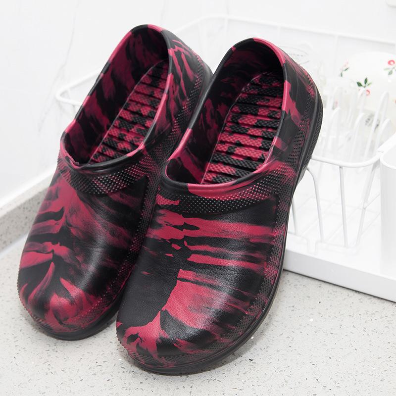 Unisex Kitchen Shoes 2026New Rubber Rain Shoe Waterproof Garden Shoes for Women Non-Slip Fishing Shoe Slip-On Chef Shoes BigSize