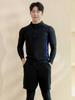 Akuatika Men'S Rash Guard Aqambc-Pl Top And Bottom Set