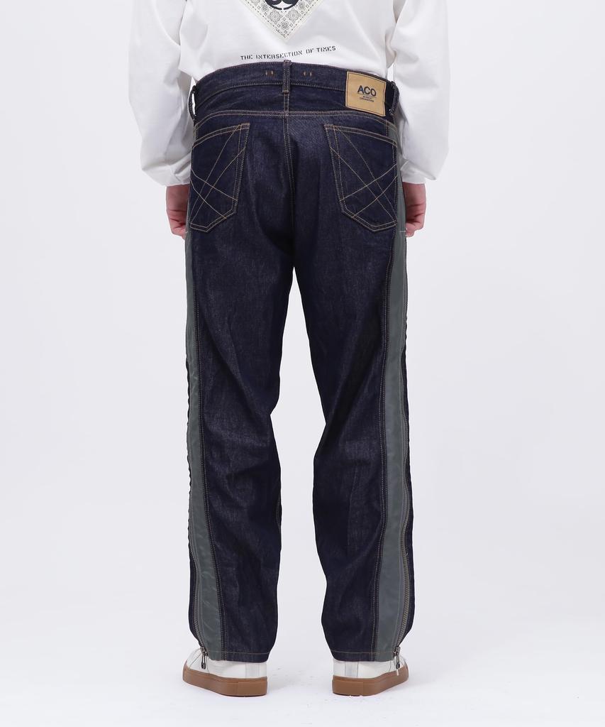 AVIREX CROSSOVER 5POCKET DENIM PANTS Men's XL Indigo 783-4211003