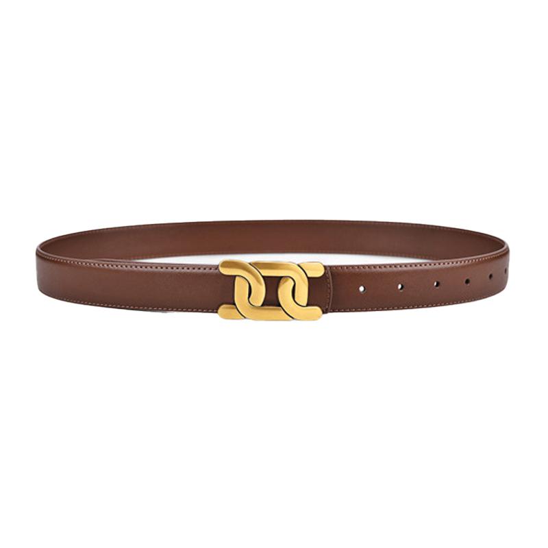 1Pcs Women's Retro Belt Alloy Buckle Fashion Belt Casual Jeans Belt High End Long Skirt Pants Belt