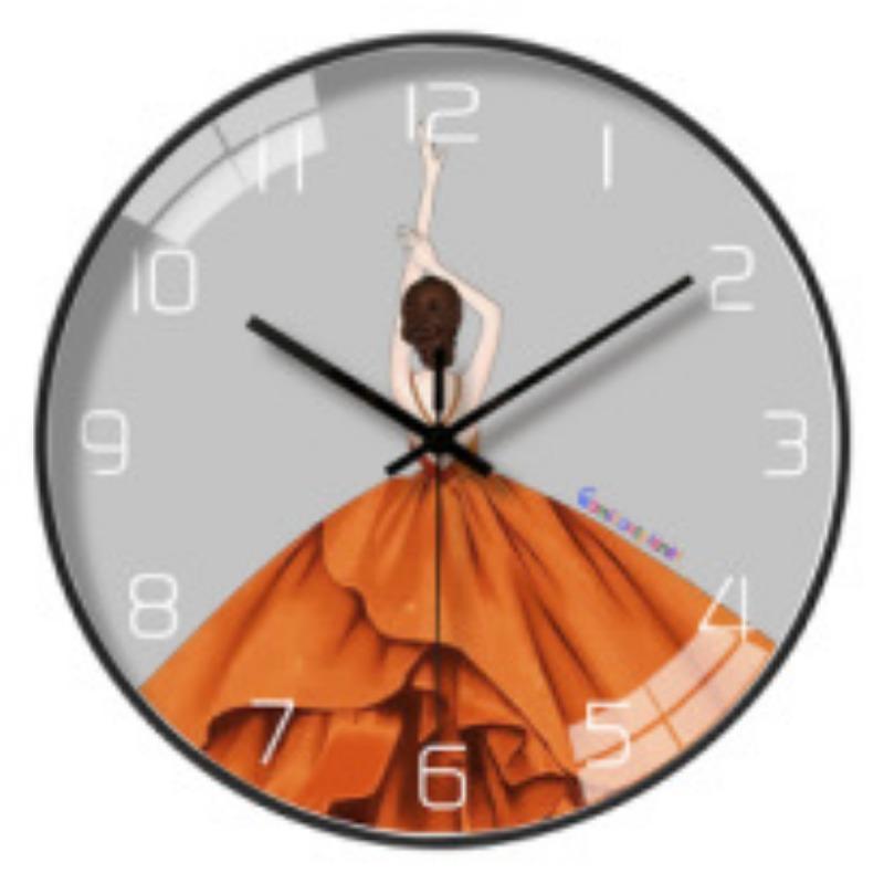 

12-дюймовые 30 см креативные современные настенные часы для гостиной, стильные часы для спальни, бесшумные декоративные настенные часы