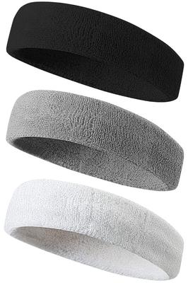 Sport Stirnband für Herren, Schweißableitend, Bio-Baumwollmaterial, Schwammartige Saugfähigkeit, Atmungsaktiv, Elastisch, Leicht, Schnelltrocknend, zum Laufen,
