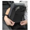 Car Armrest Mat Center Console Arm Rest Protection Cushion Wave Embroider PU Leather Auto Armrests Storage Box Cover Pad