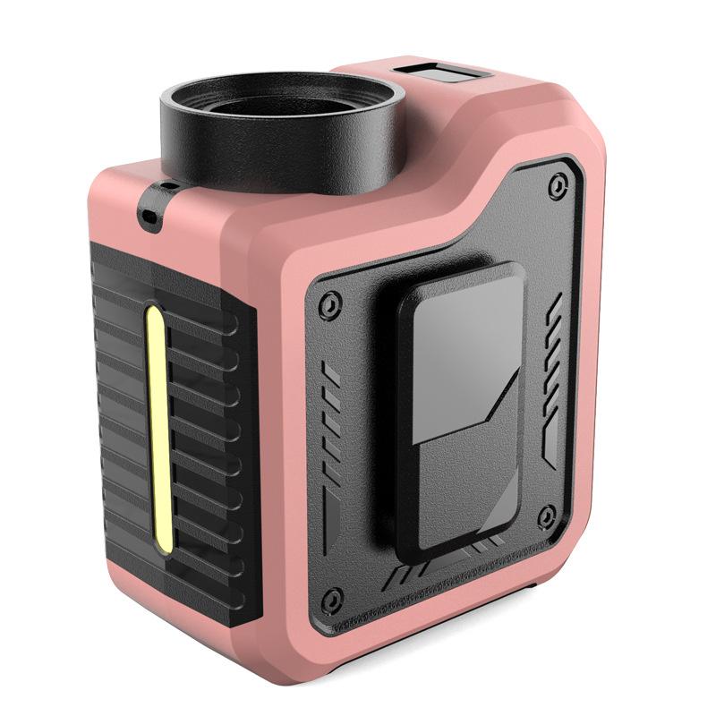 10000MAH 4-speed Multi-function Waist Fan USB Charging Outdoor Live Camping Neck Portable Desktop Fan розовый