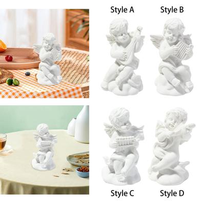 Mały Aniołek Rzeźba Cherubin Sztuka Rękodzieło Ozdoba Miniaturowa Figurka do Wejścia Salonu Ozdoba Środkowa Półka Biurowa
