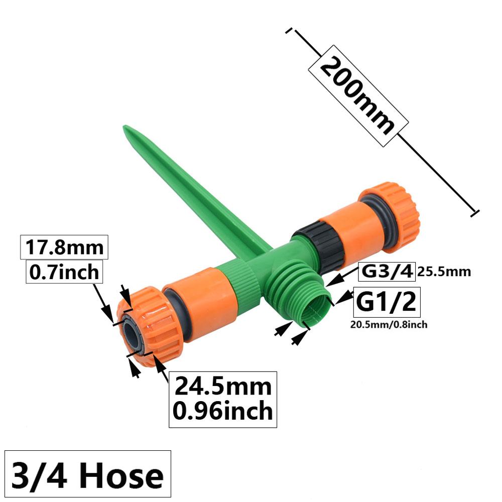

1/2 3/4 Дюймова Різьба Пластикова Опора-Шпилька Тримач Форсунки Вставляється в 1/2 3/4 Шланговий З єднувач Для Садового Обертового Дощувача