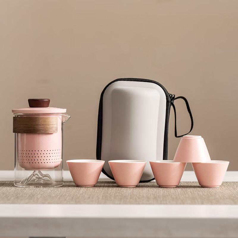 Portable Anti-scald Glass Travel Tea Set