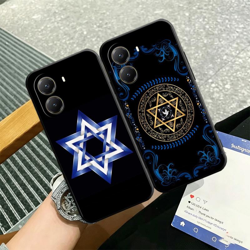 David Jewish Star Symbol Soft Phone Case for Xiaomi Poco X5 X6 X7 X8 Pro Max X3 F7 F8 Ultra M8 M7 M6 M5 Redmi 15 15C 14C 13C 12C