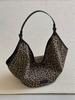 2025 Leopard Print Canvas Tote: Fashionable, Large-Capacity Shoulder Bag for Versatile Outings
