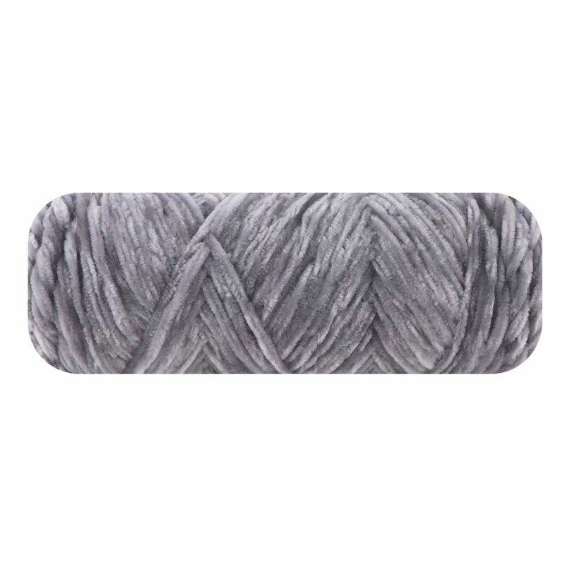 Golden Chenille Silk Velvet Yarn: Medium-Thick Polyester Yarn for Scarves, Glossy Velvet Crochet, and Wool Knitting Projects.
