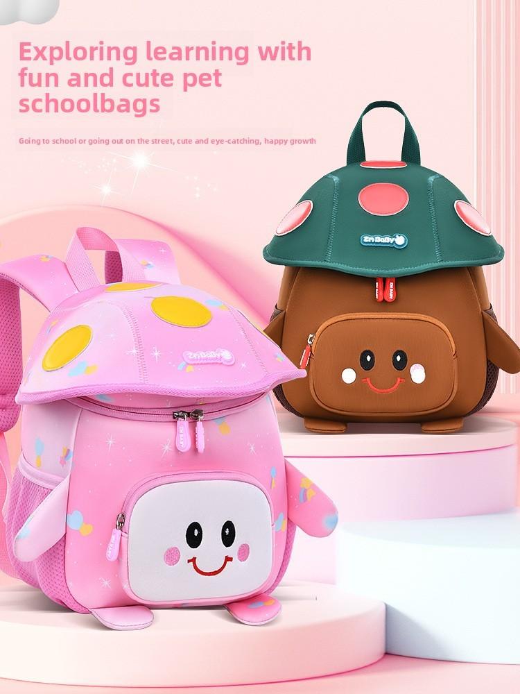 Kids School Backpack With Breathable Air Cushion Straps For Kindergarten Boys And Girls