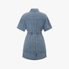 Ibiem Overlay Skirt Shirt-Style Denim Dress Emq5Eop200