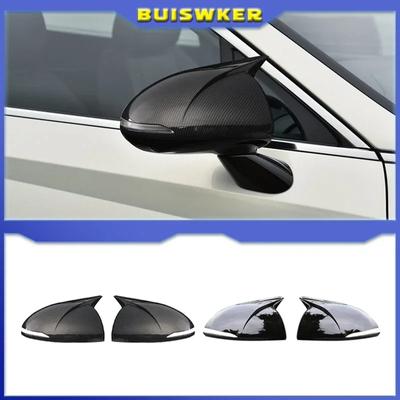 2 Stück Kohlefaser-Look Auto-Rückspiegelabdeckung Seiten-Türspiegelgehäuse Dekoration für Hyundai Sonata DN8 2020 2025 2025