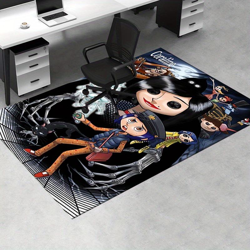 Office Carpet Coraline Theme Sofa Rug for Living Room, Chair Mat Protection Underneath