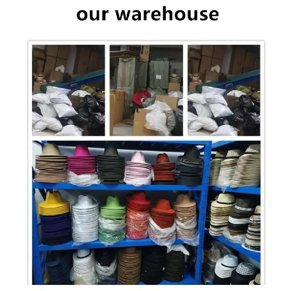 QBHAT Wide Brim Wool Felt Cowboy Fedora Hats with Dark Brown Leather Band Women Men Classic Party Formal Cap Hat Wholesale