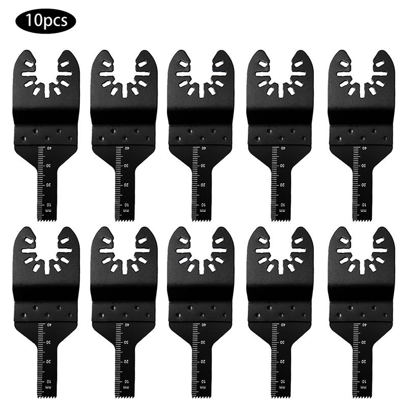 

10 шт. многофункциональных осциллирующих пильных полотен, набор универсальных режущих дисков, аксессуары для электроинструментов 10MM