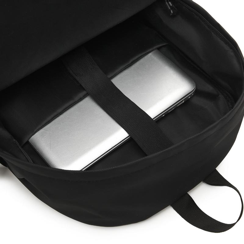 Waterproof Nylon Backpack Men Women Fashion Casual School Travel Bag with Multiple Pockets and Adjustable Straps