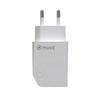 Síťová nabíječka 1 USB 2.4A (12W) - MUVIT - FOR CHANGE - Bílá - Smartphony a tablety