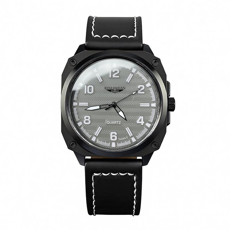 JYL Men's Watch Business Sports Casual Leather Band