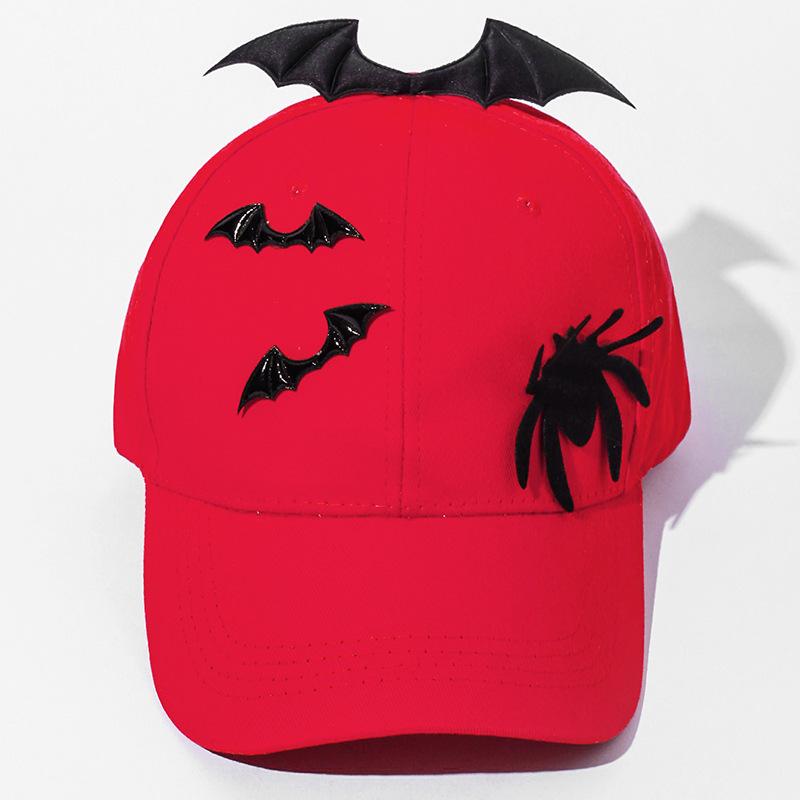 New Halloween Theme Spider Pumpkin Bow Pattern Baseball Cap Street Unique Fashion Cool Duckbill Cap Windproof Hats