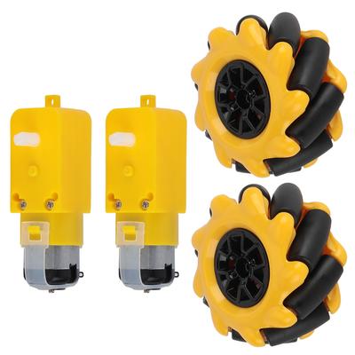 TT Dişlili Motor için Mecanum Tekerlek Akıllı Robot Araba Parçaları Aksesuarları Kendin Yap Oyuncak Bileşenleri 48mm