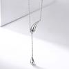 Women's Daily Cold Double Waterdrop Chain Necklace