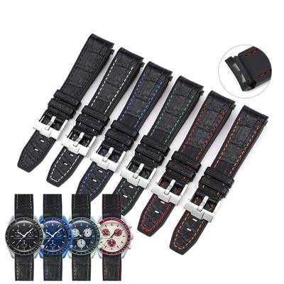 20mm 22mm silikonowy pasek do zegarka Swatch Universal Curved End Arc Rubber Band do wodoodpornej bransolety Rolex Sport dla Citizen