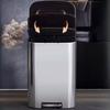 Pedal Trash Can Stainless Steel Waste Bins Large Food Waste Disposal Wastebin Household Kitchen Standing Litter Bin Container