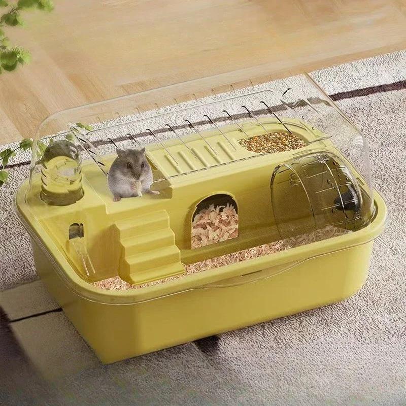 Habitats Openable Top with Acrylic Sheets Solid Built Hamster Cage Chewproof Large Guinea Pig Hamster Accessories Cages