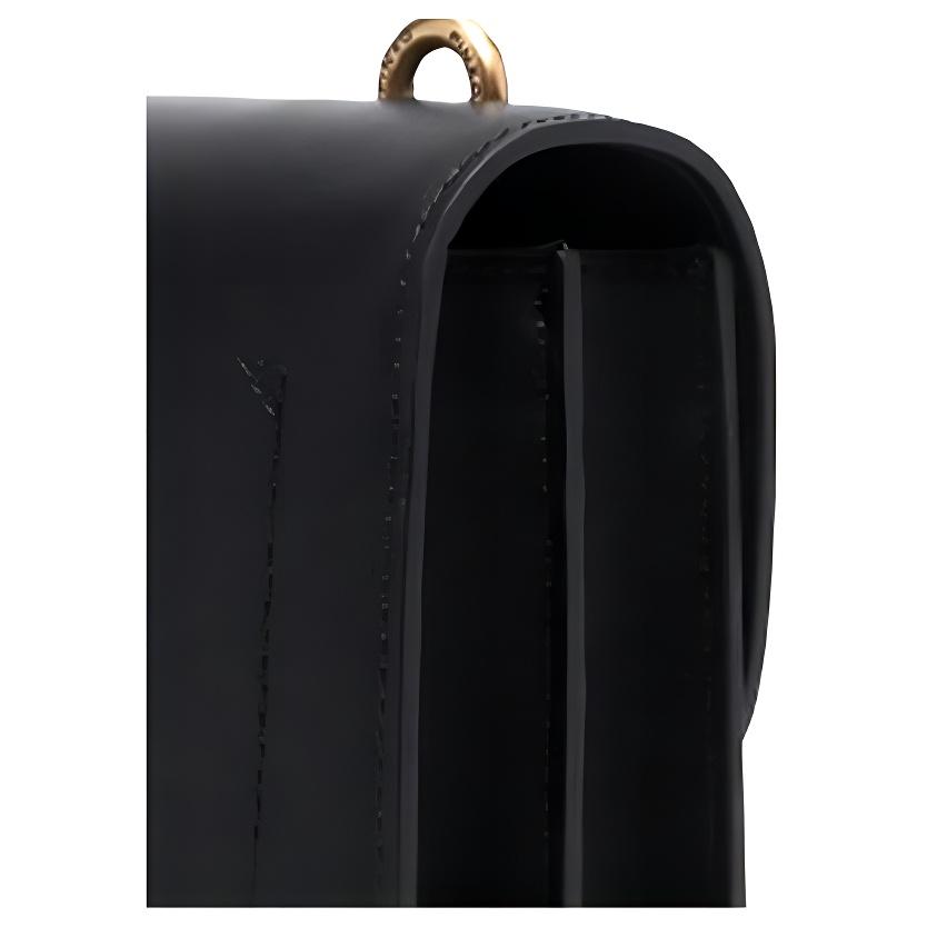 New PINKO Calfskin Shoulder Bag Women's Black 1P22U1-Y5H7-Z99Q