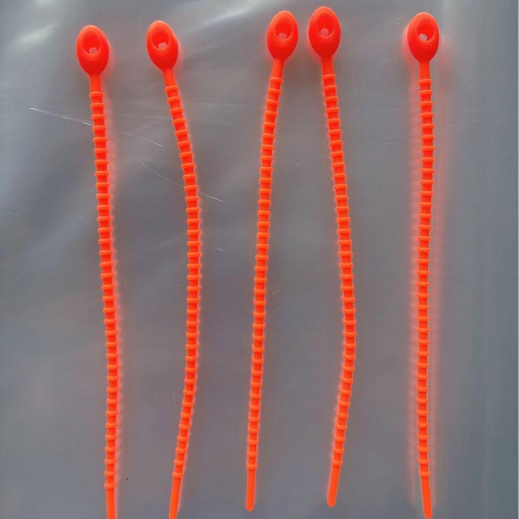 Self-Locking Silicone Cable Tie - Cartoon DIY Key Ring Reusable Clip