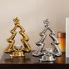 1PC Ceramic Home Decor Christmas Tree Romantic Table Ornaments Nordic Art Candle Holders