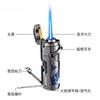 3-in-1 Multi-functional Cigar-specific Lighter When Used Moxibustion Directly Shoots Cigar Into Blue Flame Cigarette Accessories