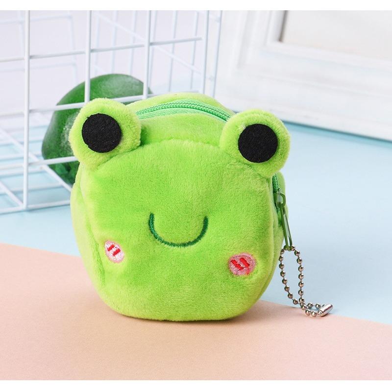 Sevimli Peluş Meyve Karpuz bozuk para cüzdanı Para Cebi Kırmızı Zarf Kulaklık Veri Kablosu Saklama Çantası