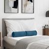 Bolster Cushions 2 Pieces Blue Ø 15 x 40 cm Cord Fabric