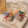 Dopamine Acrylic Heart Earrings - Summer Beach Party Accessories