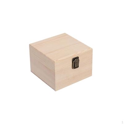 Handcrafted Wooden Jewelry Box with Secure Closure - Elegant Storage Solution for Accessories