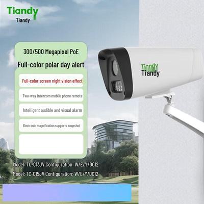 Tiandy Sino Series 3MP POE Full-Color Surveillance Camera CN Plug (adapter Included)